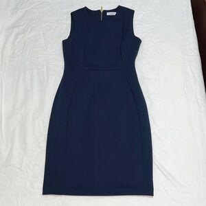 Calvin Klein Navy Blue Sleeveless Dress Size 8